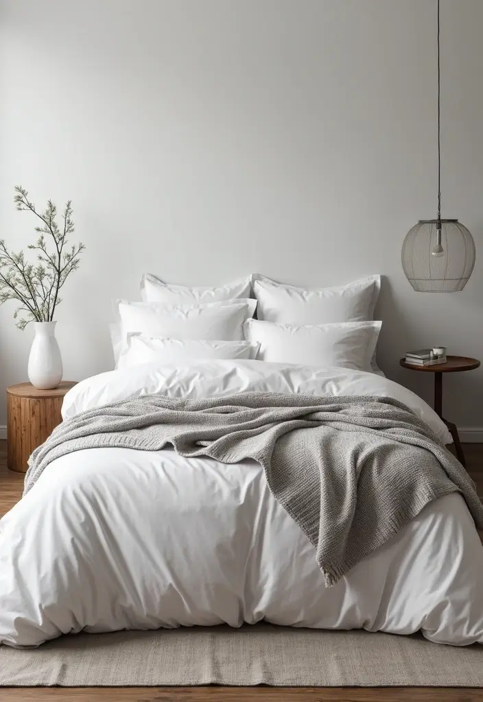 27 Stunning Minimalist Bedroom Black and White Designs 21 27 Stunning Minimalist Bedroom Black and White Designs - 21. Monochrome Bedding Sets