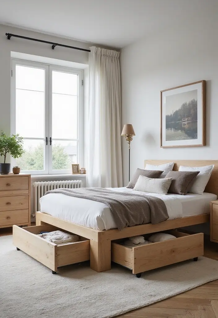27 Stunning Minimalist Bedroom Black and White Designs 25 27 Stunning Minimalist Bedroom Black and White Designs - 25. Functional Furniture