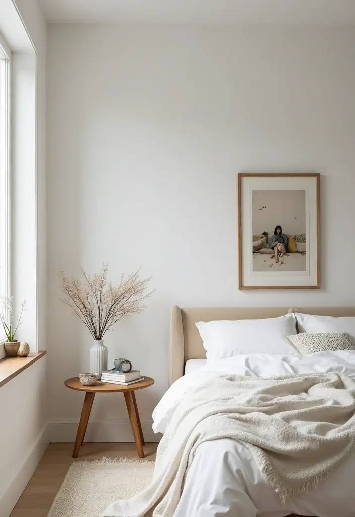 27 Stunning Minimalist Bedroom Black and White Designs 26 27 Stunning Minimalist Bedroom Black and White Designs - 26. Personal Touches