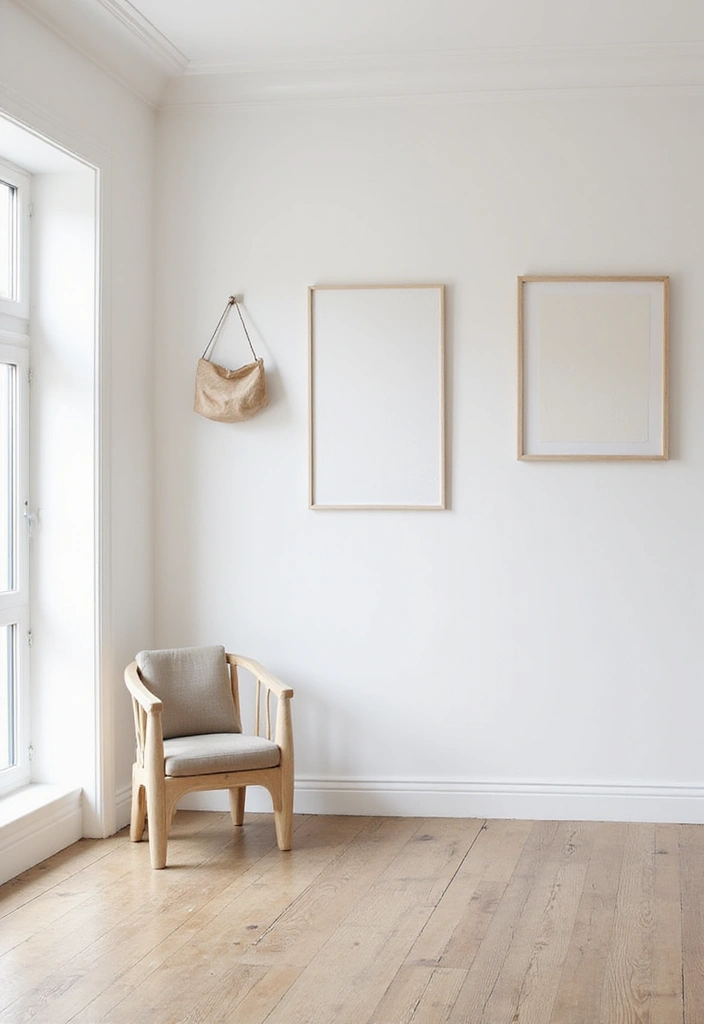 28 Korean Minimalist Room Ideas That Look Cozy - 13. Simple Wall Hangings