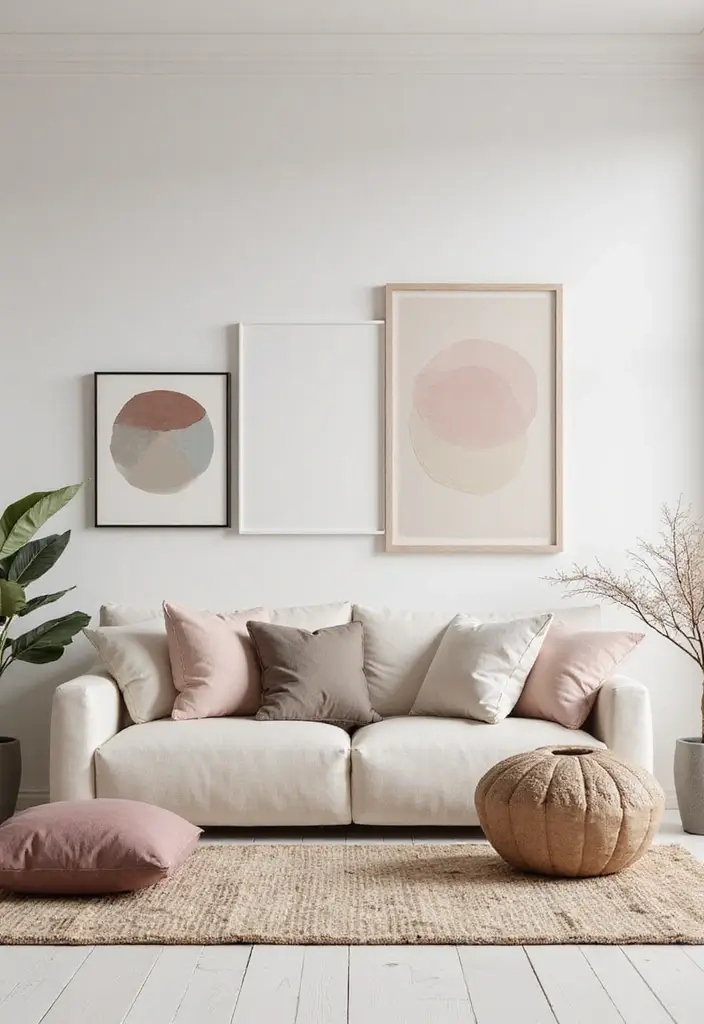 28 Korean Minimalist Room Ideas That Look Cozy - 22. Soft Color Accents