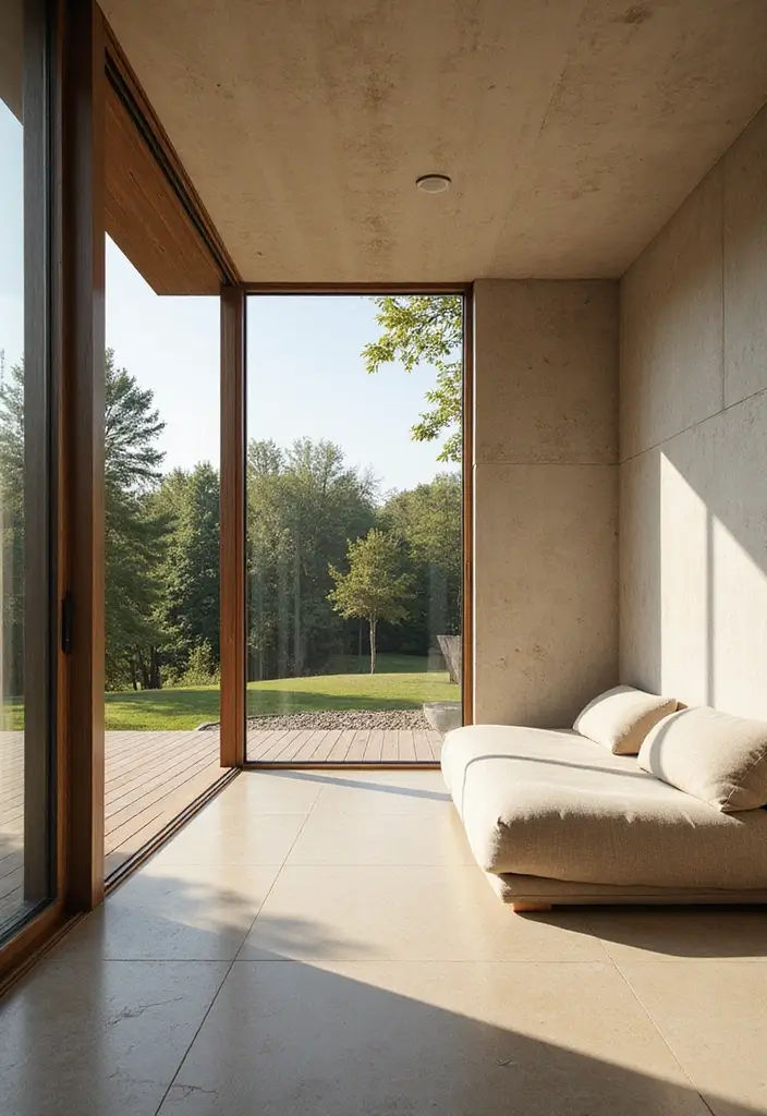 28 Korean Minimalist Room Ideas That Look Cozy - 27. Simple Outdoor Access