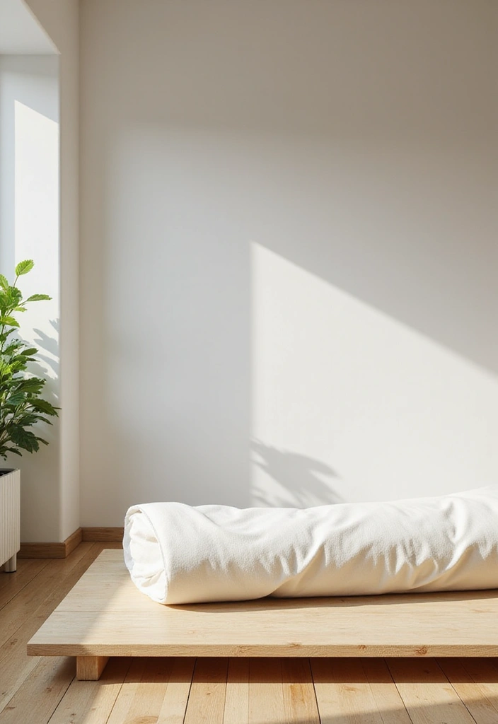28 Korean Minimalist Room Ideas That Look Cozy - 3. Japanese-Inspired Futons for Flexibility