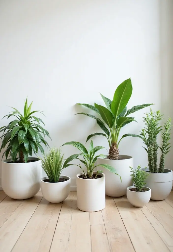28 Korean Minimalist Room Ideas That Look Cozy - 6. Indoor Plants for Freshness