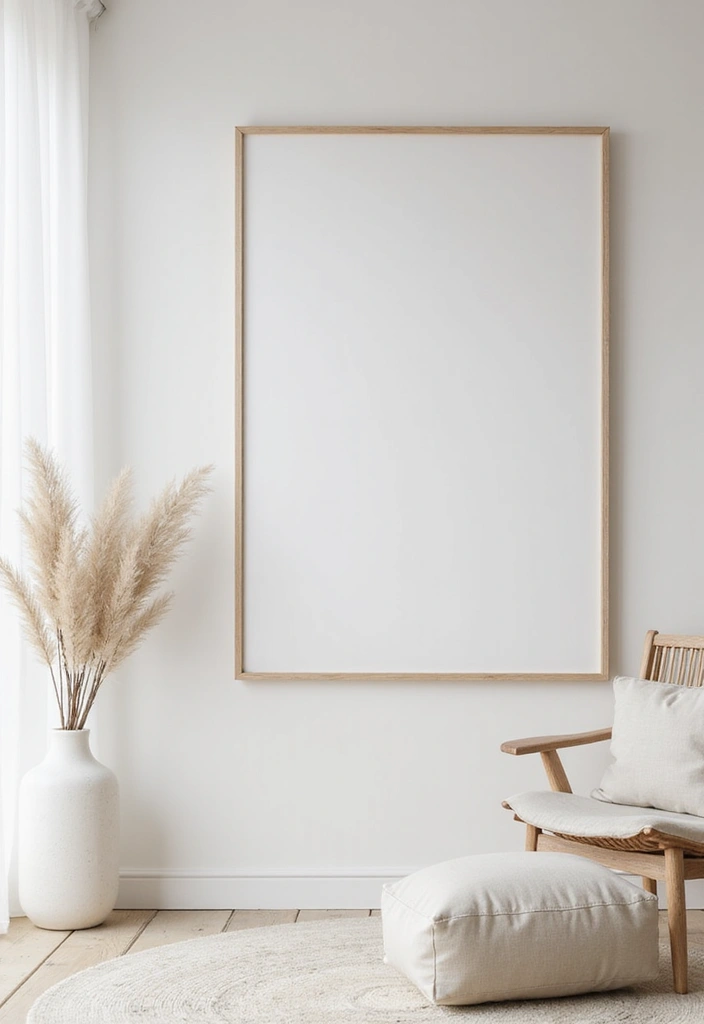 28 Korean Minimalist Room Ideas That Look Cozy - 8. Artful Simplicity