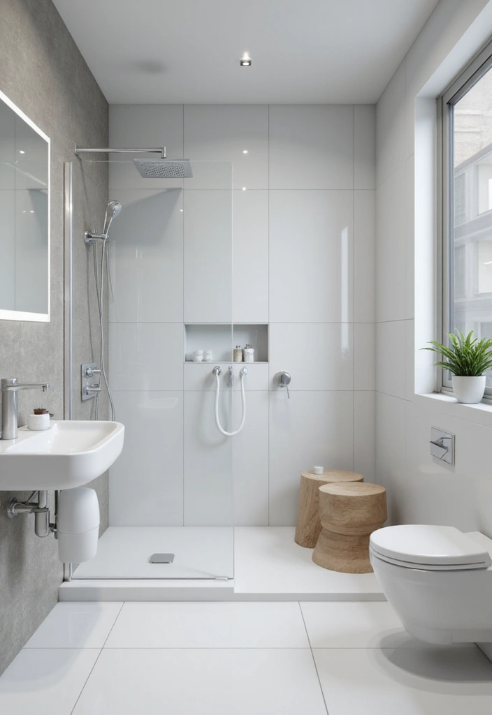 28 Minimalist Bathroom Designs That Look Timeless 14 28 Minimalist Bathroom Designs That Look Timeless - 14. Integrated Technology