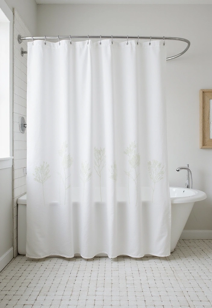 28 Minimalist Bathroom Designs That Look Timeless 26 28 Minimalist Bathroom Designs That Look Timeless - 26. Stylish Shower Curtains
