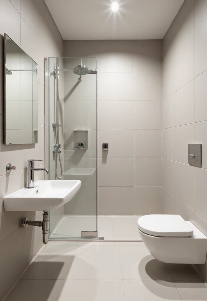 28 Minimalist Bathroom Designs That Look Timeless 27 28 Minimalist Bathroom Designs That Look Timeless - 27. Essential Fixtures Only