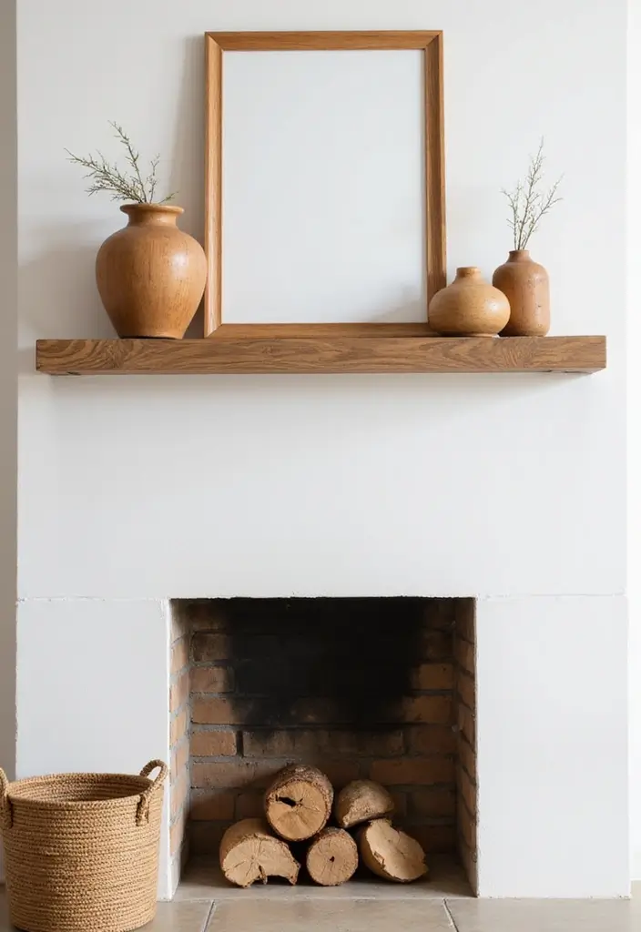 28 Minimalist Mantel Decor Ideas That Look Elegant 1 28 Minimalist Mantel Decor Ideas That Look Elegant - 1. Warm Wood Accents