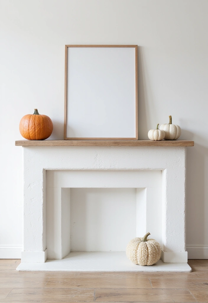 28 Minimalist Mantel Decor Ideas That Look Elegant 11 28 Minimalist Mantel Decor Ideas That Look Elegant - 11. Simple Seasonal Decor