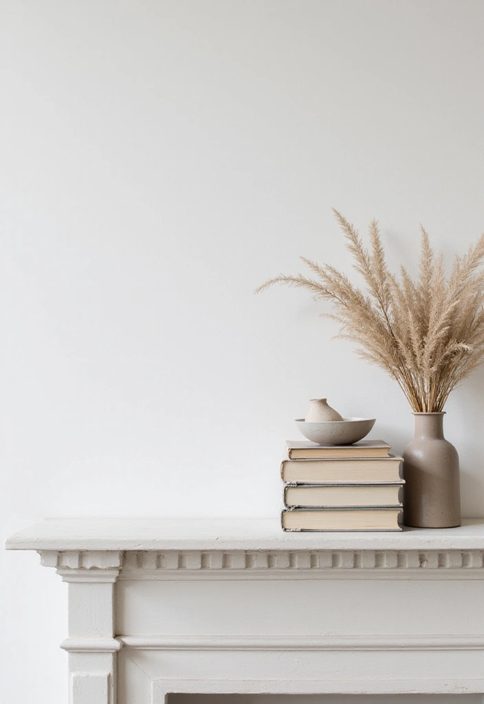 28 Minimalist Mantel Decor Ideas That Look Elegant 12 28 Minimalist Mantel Decor Ideas That Look Elegant - 12. Understated Book Displays