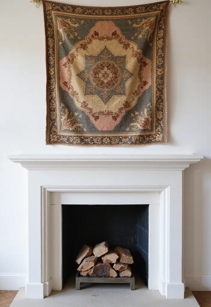 28 Minimalist Mantel Decor Ideas That Look Elegant 16 28 Minimalist Mantel Decor Ideas That Look Elegant - 16. Elegant Wall Tapestries