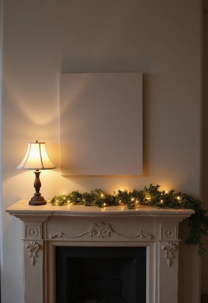 28 Minimalist Mantel Decor Ideas That Look Elegant 17 28 Minimalist Mantel Decor Ideas That Look Elegant - 17. Soft Lighting Options