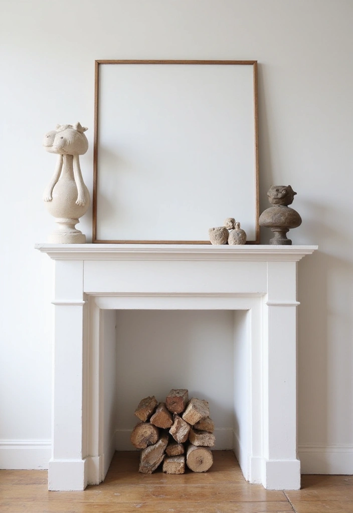 28 Minimalist Mantel Decor Ideas That Look Elegant 19 28 Minimalist Mantel Decor Ideas That Look Elegant - 19. Whimsical Touches