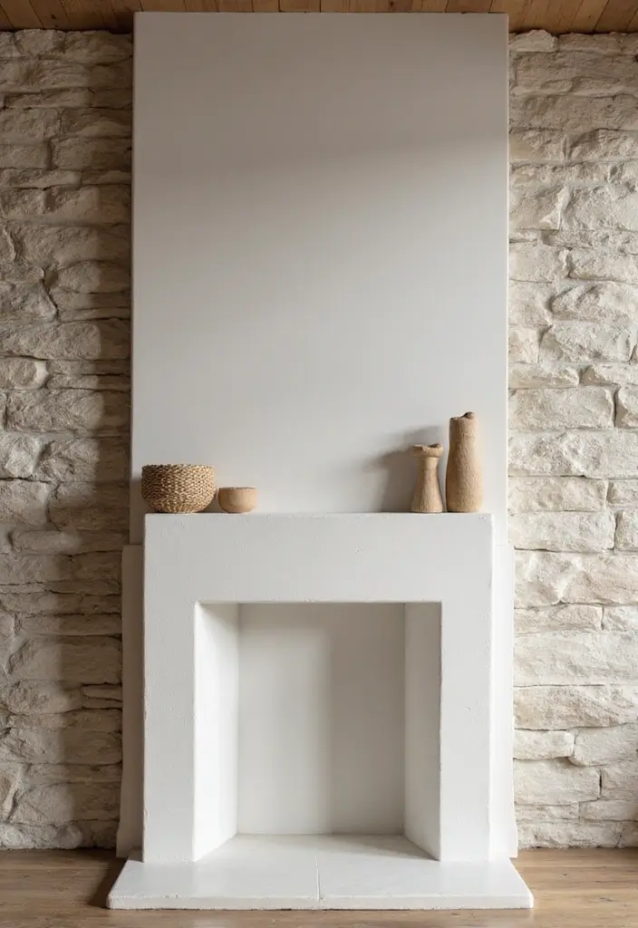 28 Minimalist Mantel Decor Ideas That Look Elegant 23 28 Minimalist Mantel Decor Ideas That Look Elegant - 23. Textured Walls