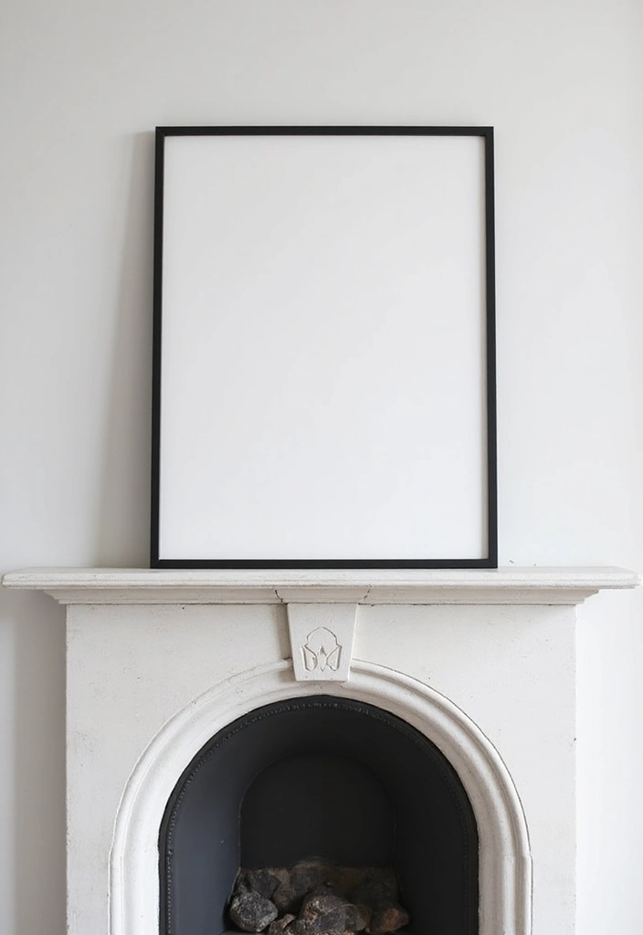 28 Minimalist Mantel Decor Ideas That Look Elegant 6 28 Minimalist Mantel Decor Ideas That Look Elegant - 6. Minimal Wall Art