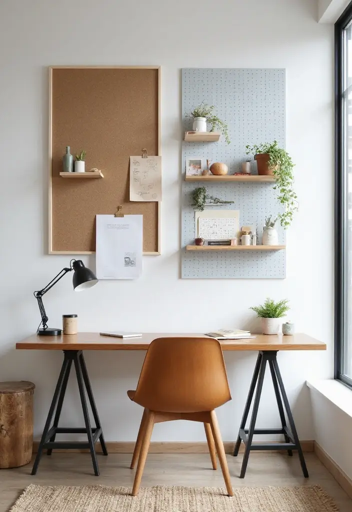 28 Minimalist Office Ideas for a Clean Workspace 10 28 Minimalist Office Ideas for a Clean Workspace - 10. Creative Use of Wall Space