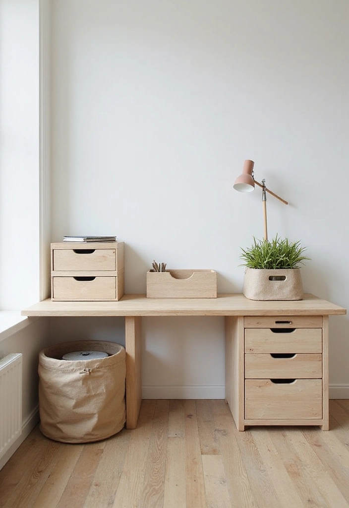 28 Minimalist Office Ideas for a Clean Workspace 13 28 Minimalist Office Ideas for a Clean Workspace - 13. Minimalist Organizational Tools