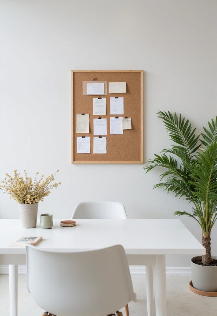 28 Minimalist Office Ideas for a Clean Workspace 23 28 Minimalist Office Ideas for a Clean Workspace - 23. Minimalist Bulletin Boards