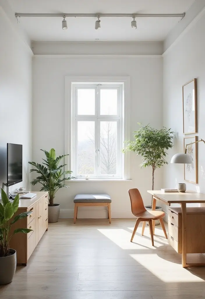 28 Minimalist Office Ideas for a Clean Workspace 27 28 Minimalist Office Ideas for a Clean Workspace - 27. Strategic Furniture Placement