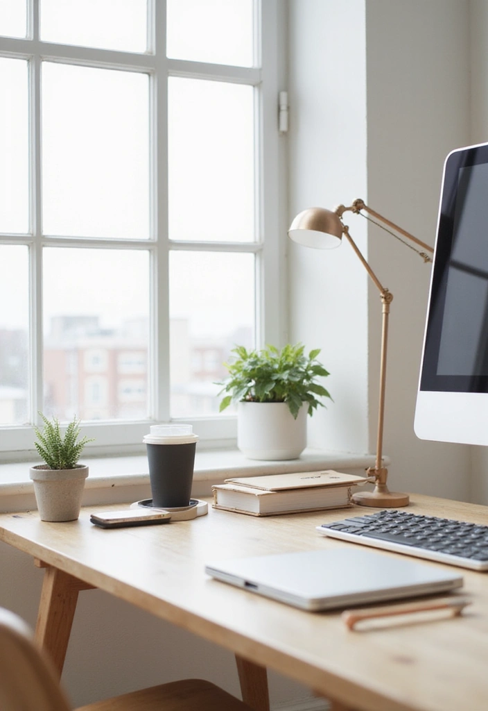 28 Minimalist Office Ideas for a Clean Workspace 5 28 Minimalist Office Ideas for a Clean Workspace - 5. Elegant Desk Accessories