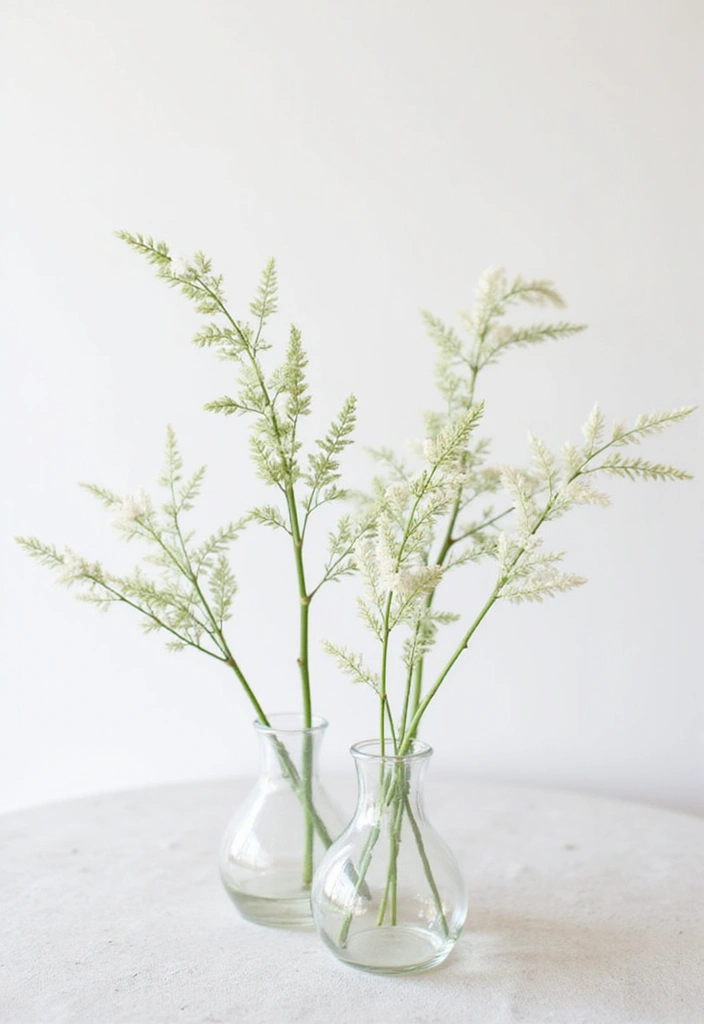 28 Minimalist Plant Decor Ideas for a Fresh Look 15 28 Minimalist Plant Decor Ideas for a Fresh Look - 15. Single Stem Vase Arrangements