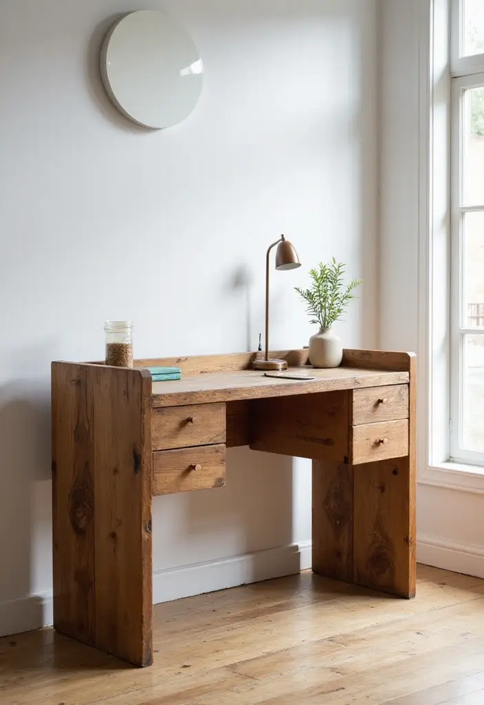 28 Office Minimalist Ideas for Productivity and Style 1 28 Office Minimalist Ideas for Productivity and Style - 1. Sustainable Desk Choices