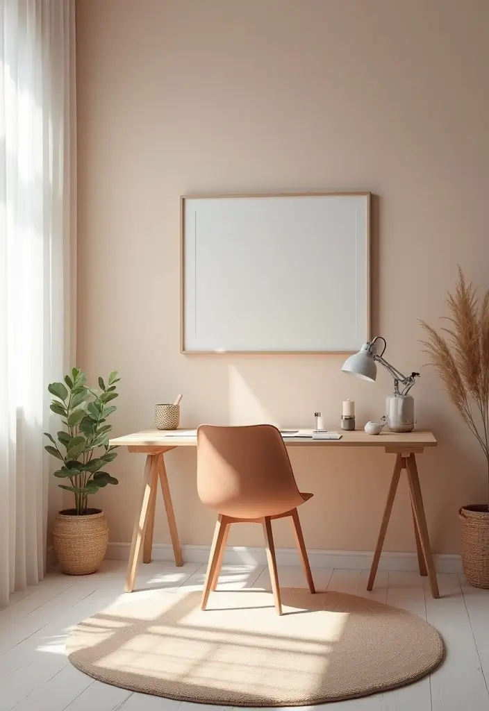 28 Office Minimalist Ideas for Productivity and Style 10 28 Office Minimalist Ideas for Productivity and Style - 10. Color Palette Control