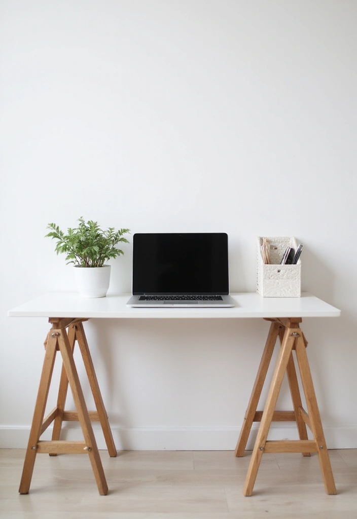 28 Office Minimalist Ideas for Productivity and Style 2 28 Office Minimalist Ideas for Productivity and Style - 2. Decluttered Surfaces