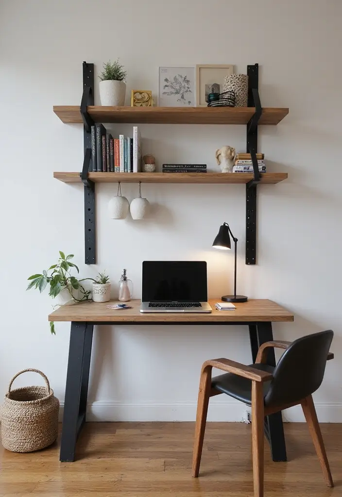 28 Office Minimalist Ideas for Productivity and Style 22 28 Office Minimalist Ideas for Productivity and Style - 22. Compact Workstations