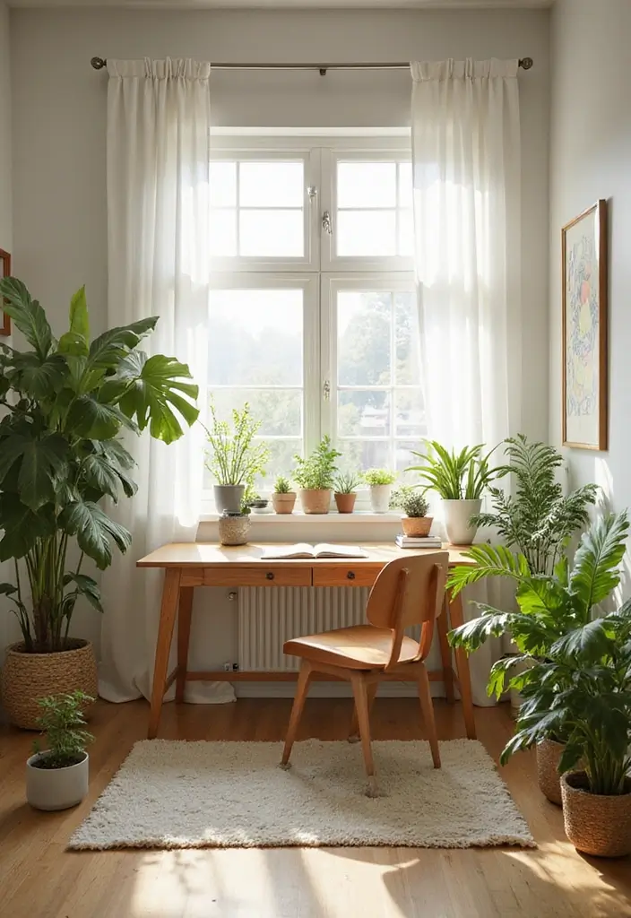 28 Office Minimalist Ideas for Productivity and Style 5 28 Office Minimalist Ideas for Productivity and Style - 5. Natural Light Emphasis