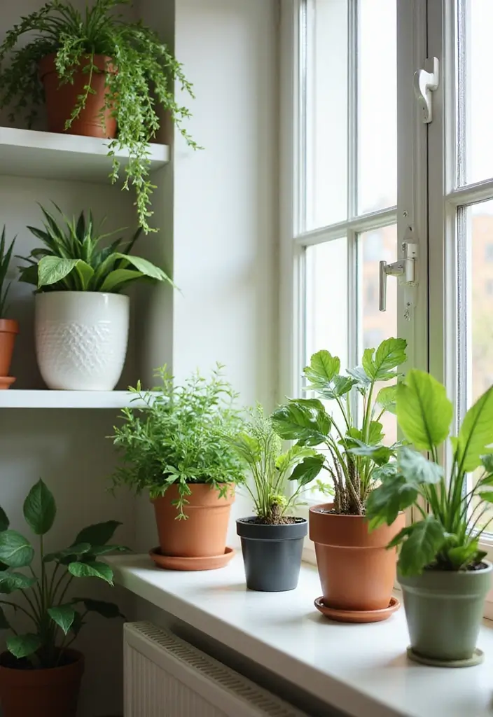 28 Office Minimalist Ideas for Productivity and Style 7 28 Office Minimalist Ideas for Productivity and Style - 7. Functional Plants