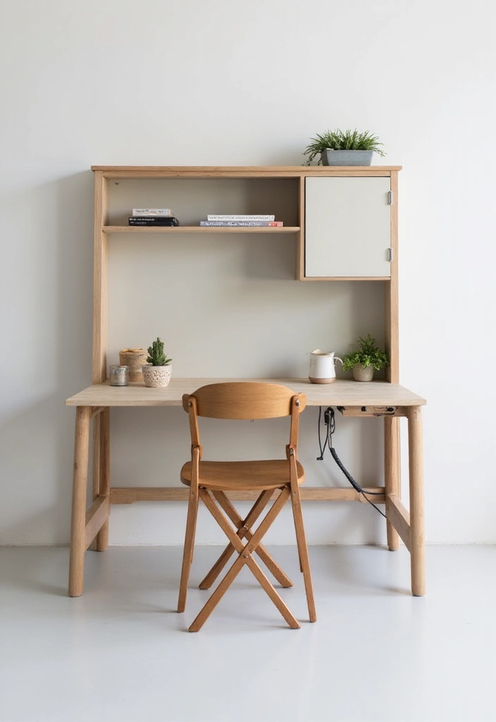 28 Office Minimalist Ideas for Productivity and Style 9 28 Office Minimalist Ideas for Productivity and Style - 9. Multitasking Furniture