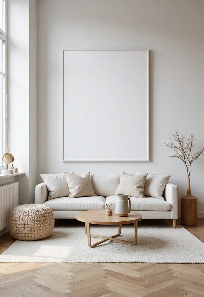 29 Black and White Minimalist Living Room Ideas 25 29 Black and White Minimalist Living Room Ideas - 25. Create a Balanced Flow