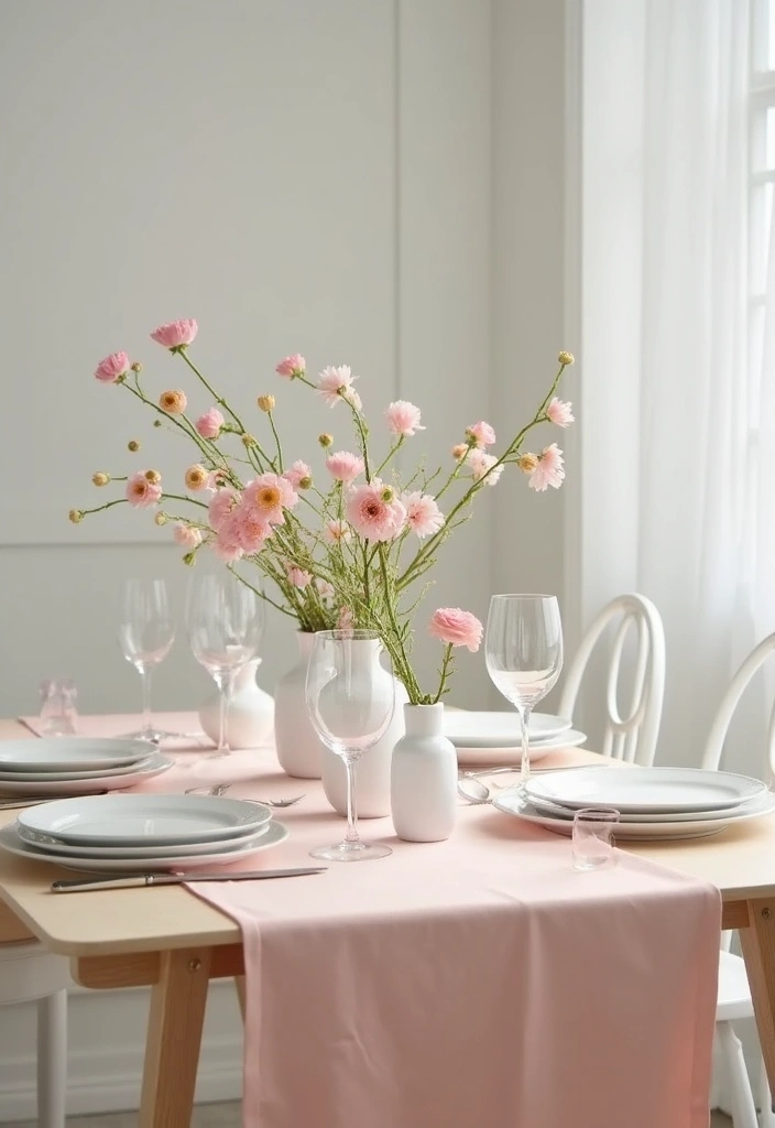29 Minimalist Easter Decor Ideas That Look Modern 1 29 Minimalist Easter Decor Ideas That Look Modern - 1. Soft Pastel Table Runner