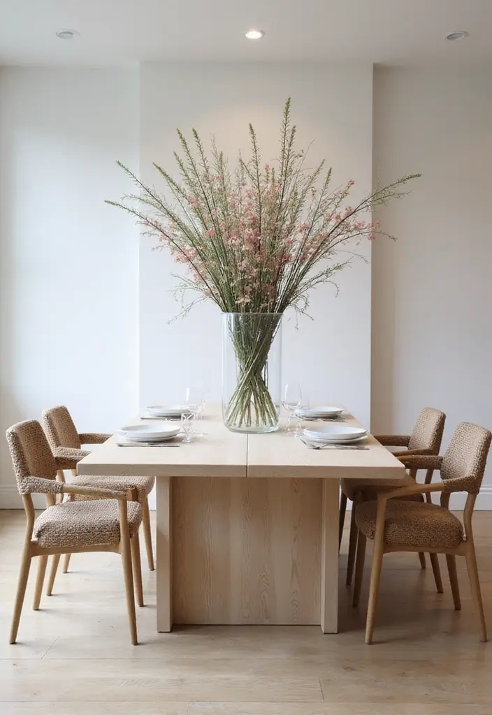 29 Minimalist Easter Decor Ideas That Look Modern 12 29 Minimalist Easter Decor Ideas That Look Modern - 12. Simple Table Centerpieces