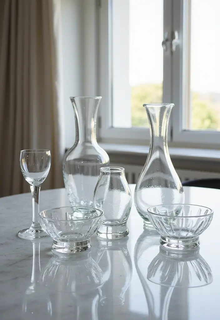 29 Minimalist Easter Decor Ideas That Look Modern 17 29 Minimalist Easter Decor Ideas That Look Modern - 17. Clear Glass Accents