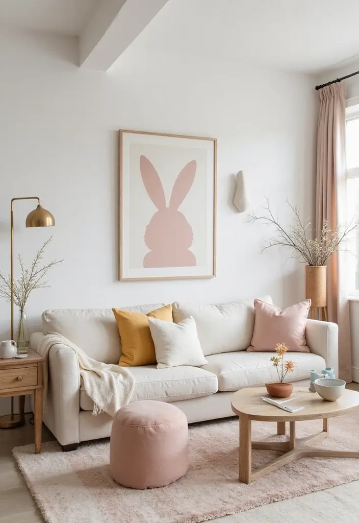 29 Minimalist Easter Decor Ideas That Look Modern 27 29 Minimalist Easter Decor Ideas That Look Modern - 27. Subtle Color Accents