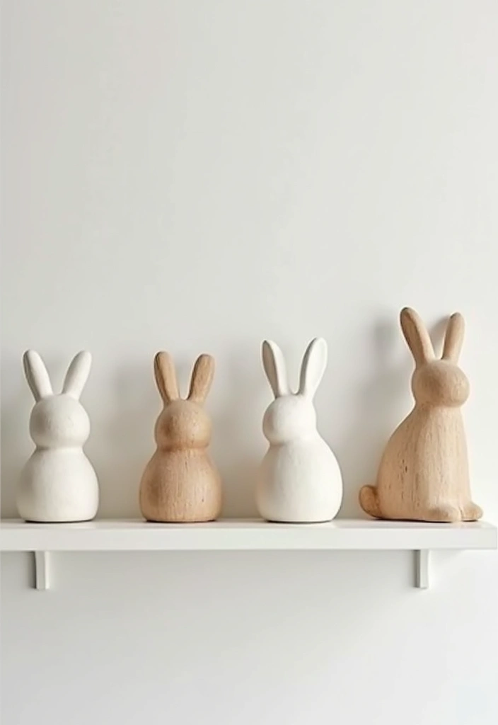 29 Minimalist Easter Decor Ideas That Look Modern 9 29 Minimalist Easter Decor Ideas That Look Modern - 9. Simplistic Bunny Accents