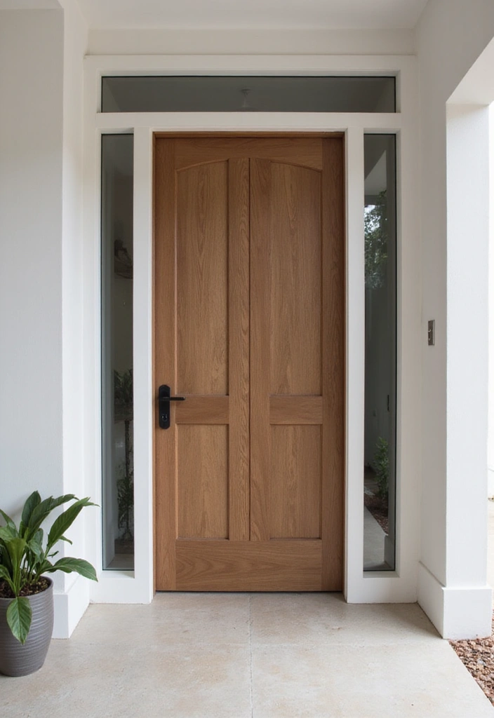 29 Minimalist Entryway Ideas That Make a Statement - 14. Choose a Statement Door