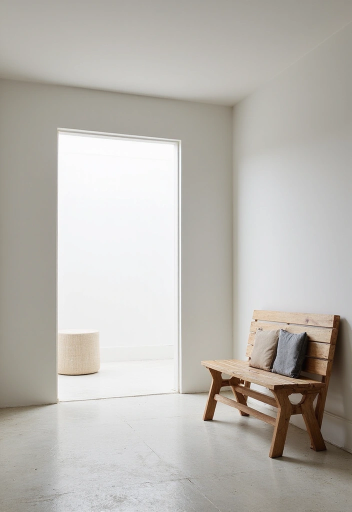 29 Minimalist Entryway Ideas That Make a Statement - 16. Foldable Furniture for Flexibility