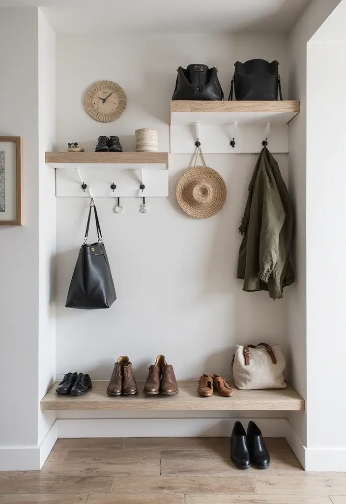 29 Minimalist Entryway Ideas That Make a Statement - 19. Create Distinct Zones