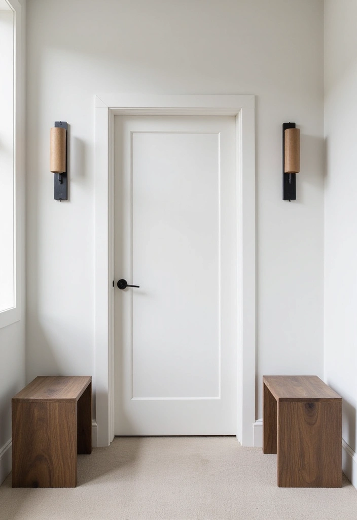 29 Minimalist Entryway Ideas That Make a Statement - 20. The Power of Symmetry