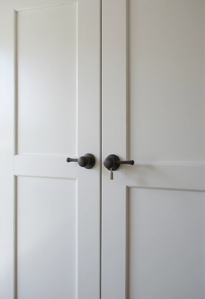 29 Minimalist Entryway Ideas That Make a Statement - 26. Choose Streamlined Hardware