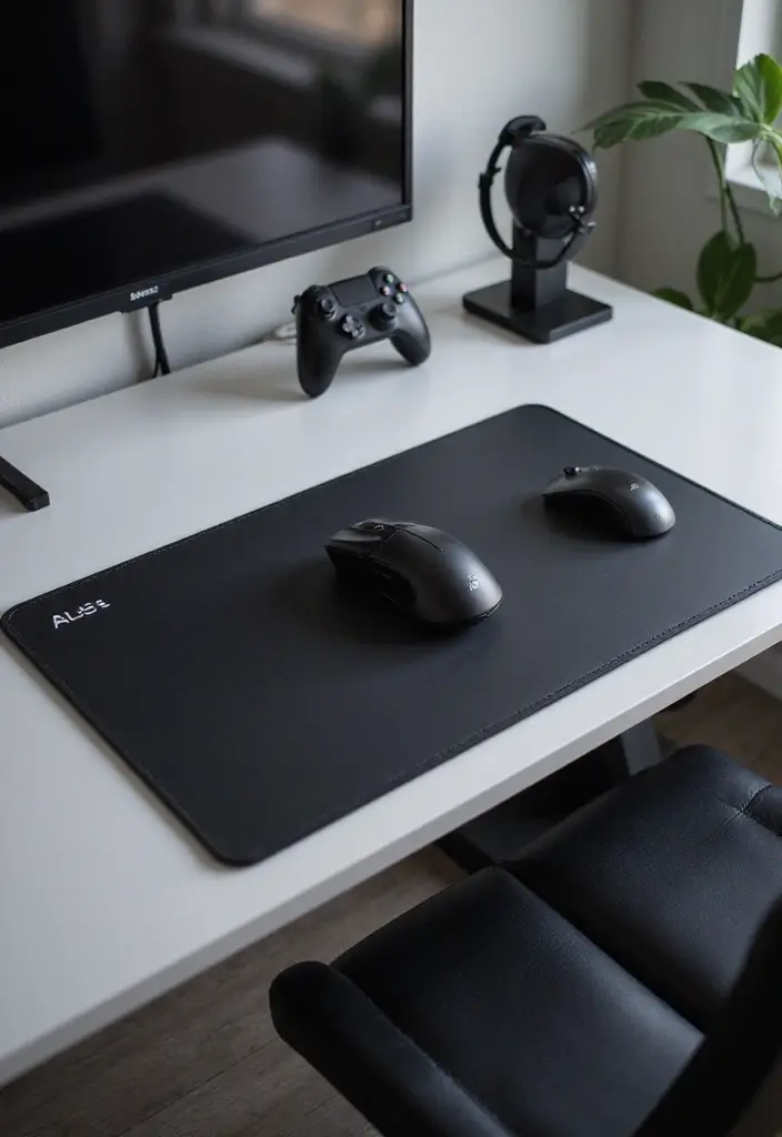29 Minimalist Game Room Ideas That Feel Sleek 17 29 Minimalist Game Room Ideas That Feel Sleek - 17. Minimalist Gamers’ Accessory Range