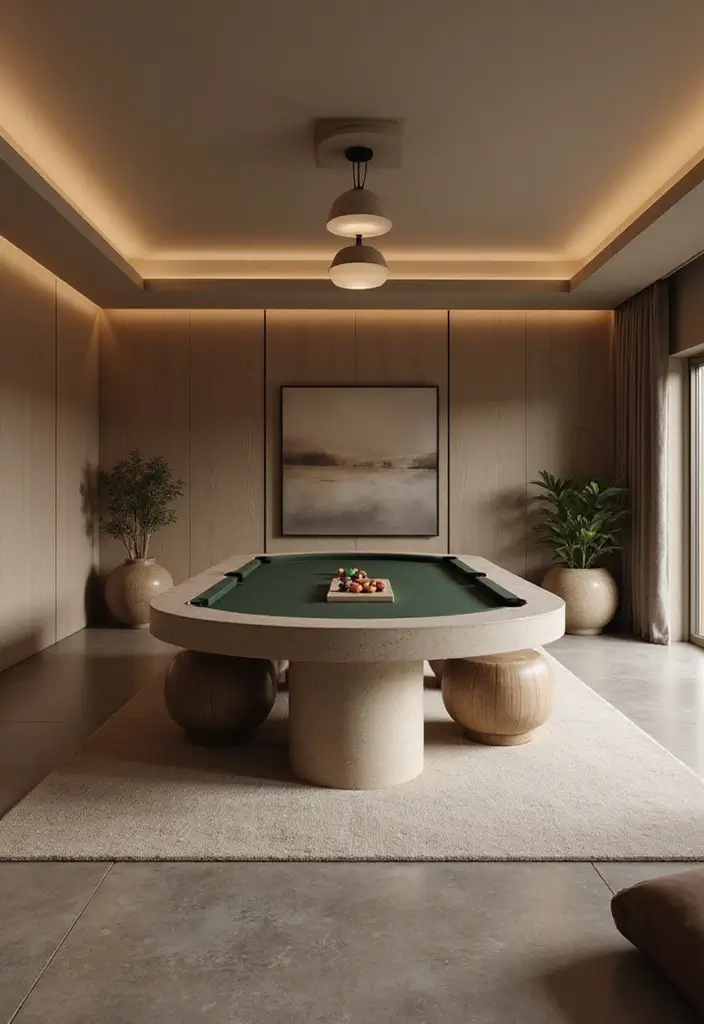 29 Minimalist Game Room Ideas That Feel Sleek 23 29 Minimalist Game Room Ideas That Feel Sleek - 23. Understated Decor Elements