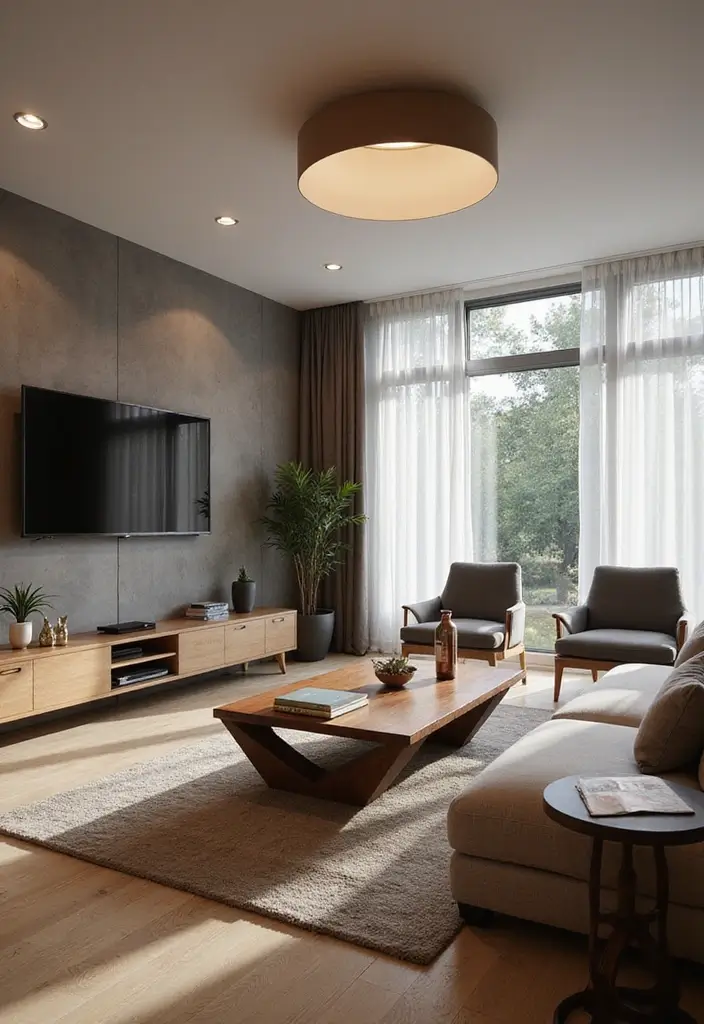 29 Minimalist Game Room Ideas That Feel Sleek 24 29 Minimalist Game Room Ideas That Feel Sleek - 24. Geometric Designs in Furniture
