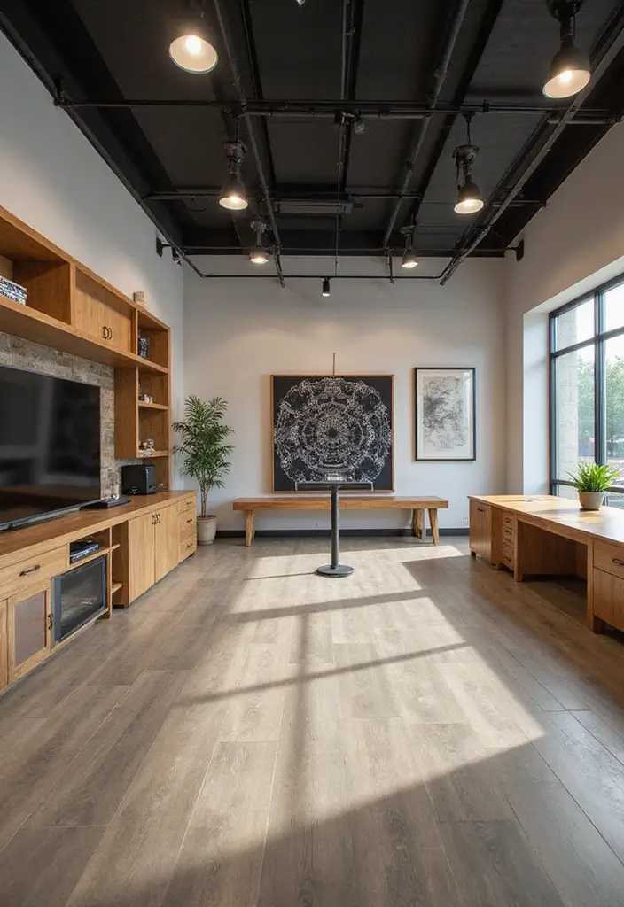 29 Minimalist Game Room Ideas That Feel Sleek 28 29 Minimalist Game Room Ideas That Feel Sleek - 28. Minimal Pathways and Flow