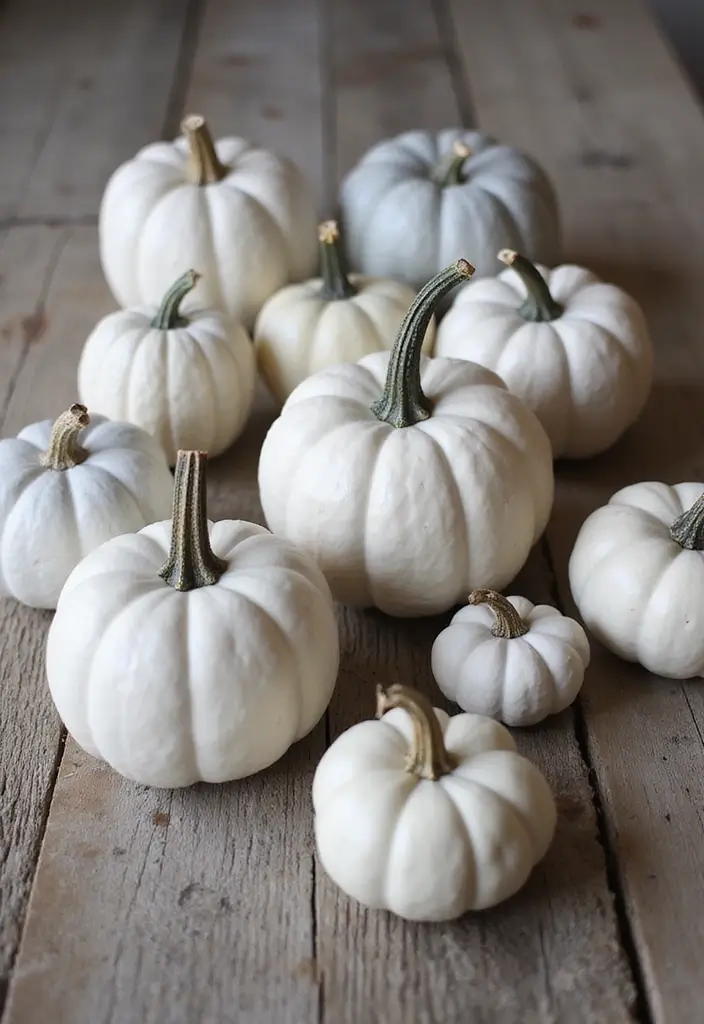 29 Minimalist Halloween Decor Ideas That Look Chic 1 29 Minimalist Halloween Decor Ideas That Look Chic - 1. Monochrome Pumpkins