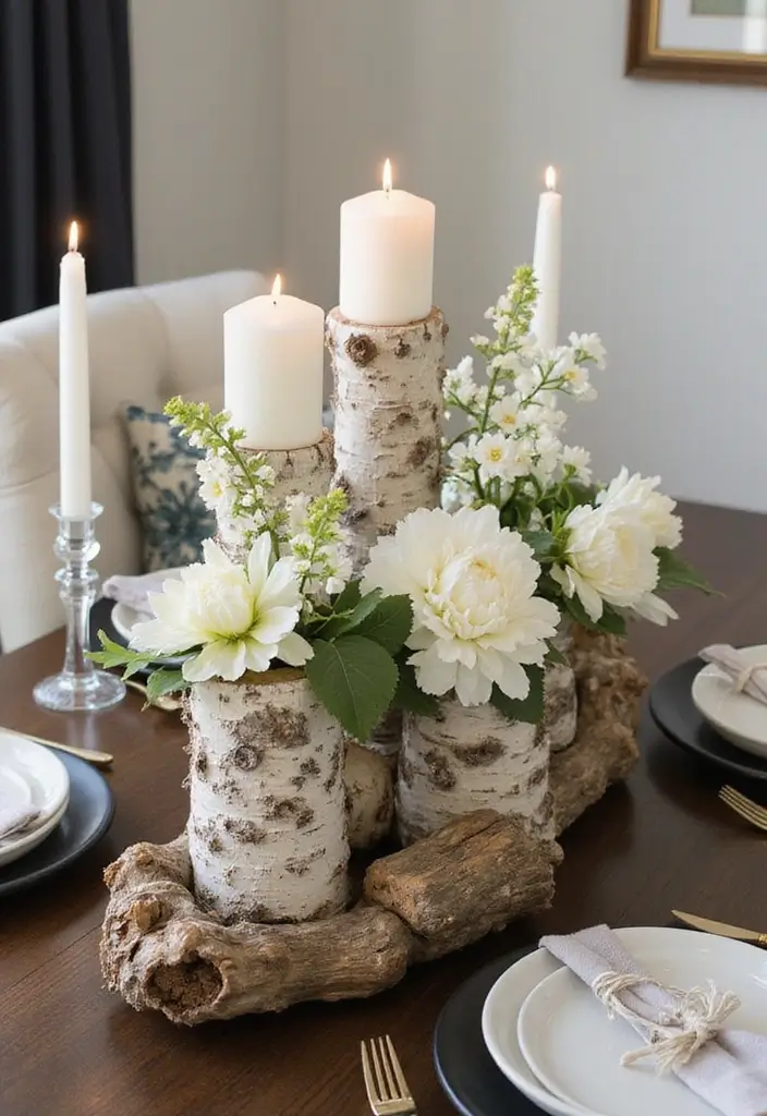 29 Minimalist Halloween Decor Ideas That Look Chic 10 29 Minimalist Halloween Decor Ideas That Look Chic - 10. Birch Bark Accents